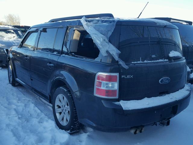 2FMGK5BC9ABA54065 - 2010 FORD FLEX SE BLACK photo 3