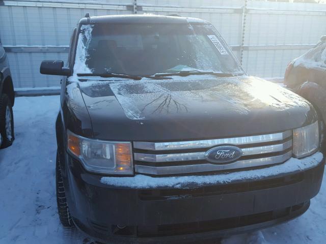 2FMGK5BC9ABA54065 - 2010 FORD FLEX SE BLACK photo 9