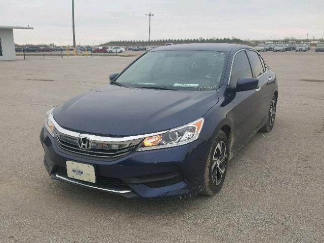 1HGCR2F30HA173802 - 2017 HONDA ACCORD LX BLUE photo 2