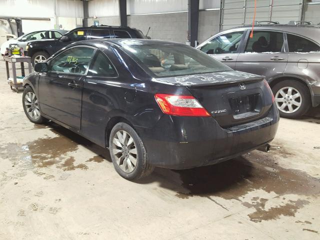 2HGFG1B82AH513179 - 2010 HONDA CIVIC EX BLACK photo 3