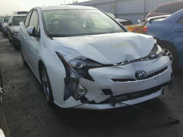 JTDKARFU1H3049822 - 2017 TOYOTA PRIUS WHITE photo 1