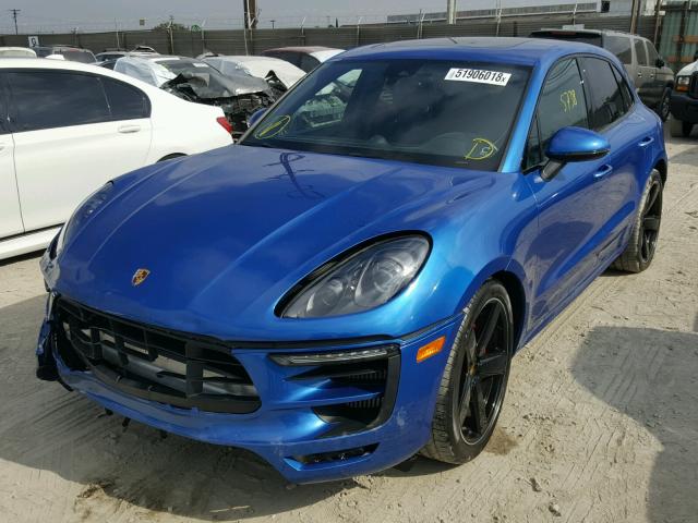 WP1AG2A55HLB51804 - 2017 PORSCHE MACAN GTS BLUE photo 2