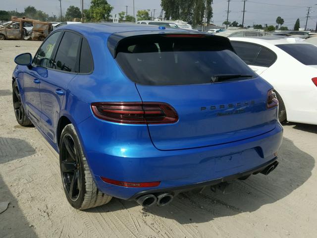 WP1AG2A55HLB51804 - 2017 PORSCHE MACAN GTS BLUE photo 3