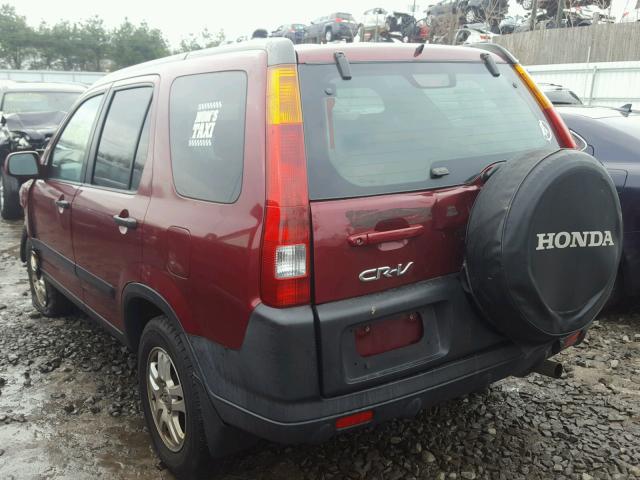 SHSRD78884U254313 - 2004 HONDA CR-V EX RED photo 3