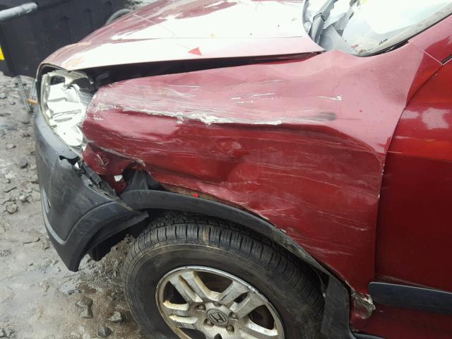 SHSRD78884U254313 - 2004 HONDA CR-V EX RED photo 9