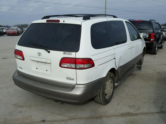 4T3ZF13C92U474139 - 2002 TOYOTA SIENNA LE WHITE photo 4