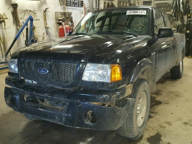 1FTZR45E13PB22936 - 2003 FORD RANGER SUP BLACK photo 2