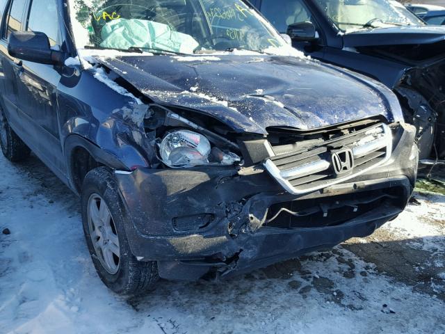 JHLRD78834C041079 - 2004 HONDA CR-V EX BLUE photo 9