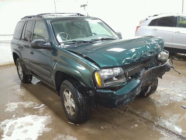 1GNDT13S752215566 - 2005 CHEVROLET TRAILBLAZE GREEN photo 1