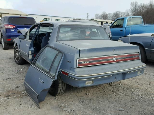 1G4NC54N7LM079076 - 1990 BUICK SKYLARK CU BLUE photo 3