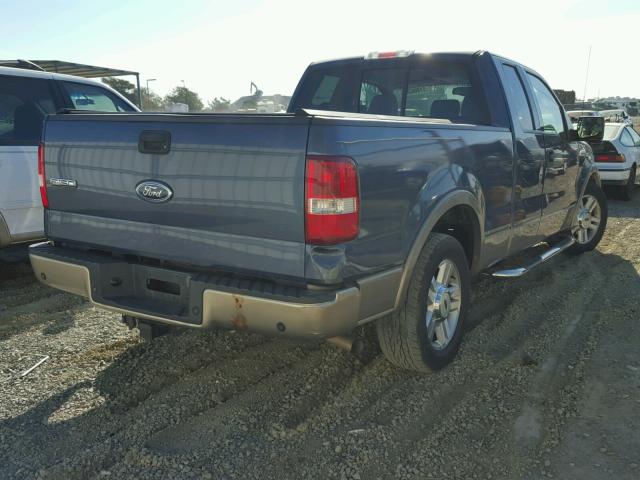 1FTPX12544NC43781 - 2004 FORD F150 BLUE photo 4