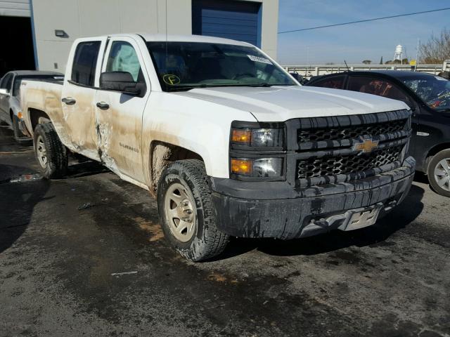 1GCVKPEH6EZ178019 - 2014 CHEVROLET SILVERADO WHITE photo 1