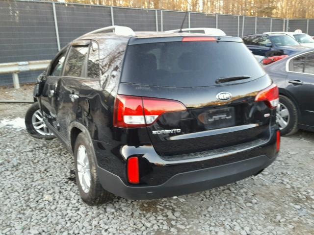 5XYKTCA64EG505786 - 2014 KIA SORENTO LX BLACK photo 3