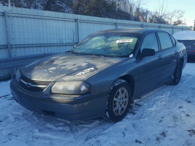 2G1WF52E449275776 - 2004 CHEVROLET IMPALA GRAY photo 2