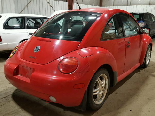 3VWCD21C33M444087 - 2003 VOLKSWAGEN NEW BEETLE 红色 照片 4