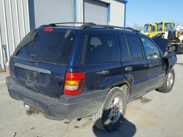 1J4GX48S23C514985 - 2003 JEEP GRAND CHER BLUE photo 4