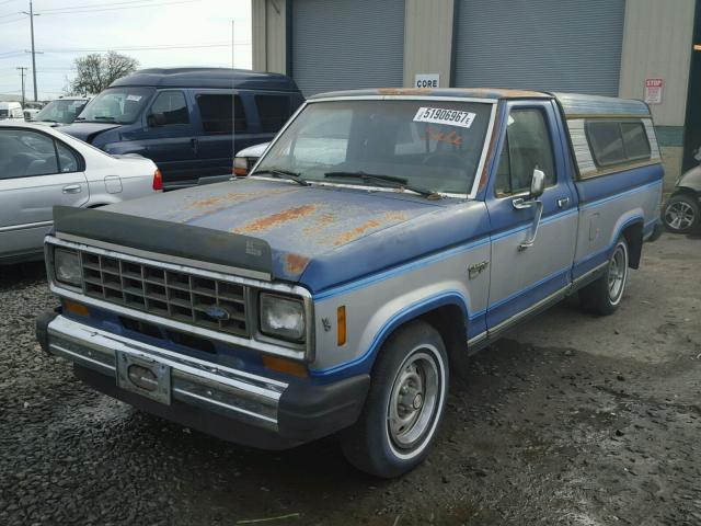 1FTBR10S1FUD47750 - 1985 FORD RANGER BLUE photo 2