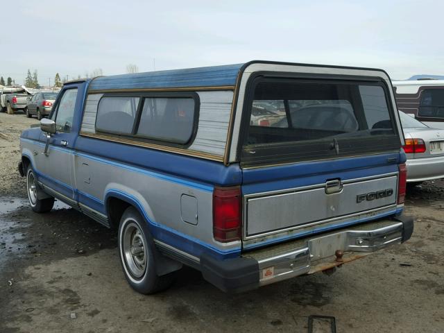 1FTBR10S1FUD47750 - 1985 FORD RANGER BLUE photo 3