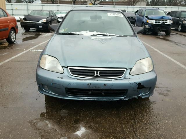 1HGEJ6679XL045751 - 1999 HONDA CIVIC LX TEAL photo 9