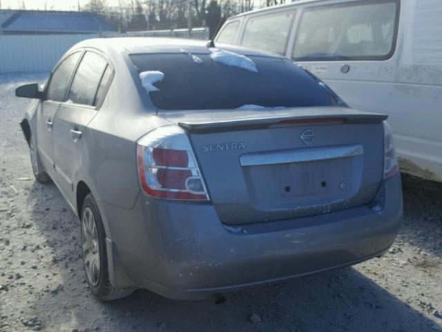 3N1AB6AP3CL685960 - 2012 NISSAN SENTRA 2.0 SILVER photo 3