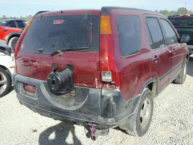 JHLRD68483C009248 - 2003 HONDA CR-V LX RED photo 4