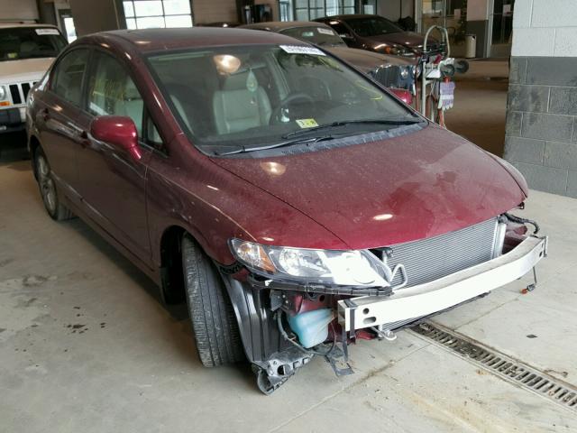 19XFA1F9XAE062159 - 2010 HONDA CIVIC EXL RED photo 1