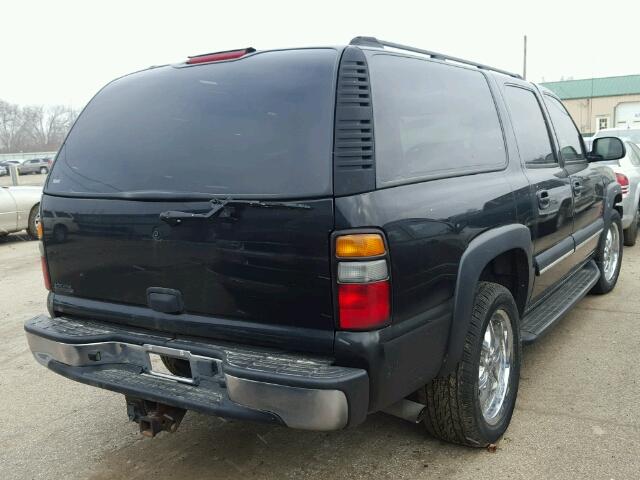 1GNEC16Z64J140490 - 2004 CHEVROLET SUBURBAN C BLACK photo 4