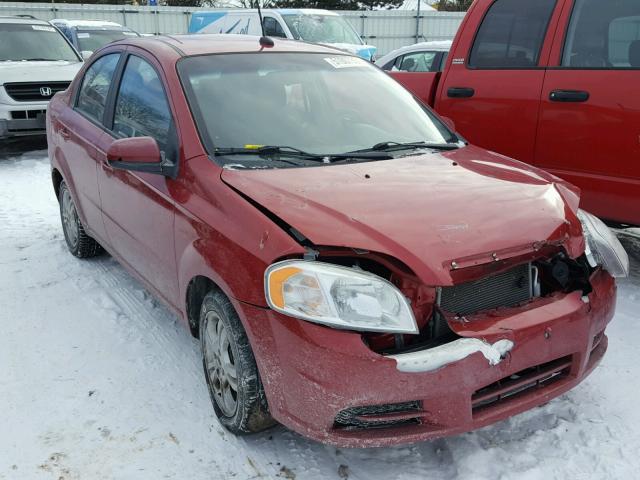 KL1TD5DE9AB134295 - 2010 CHEVROLET AVEO LS RED photo 1