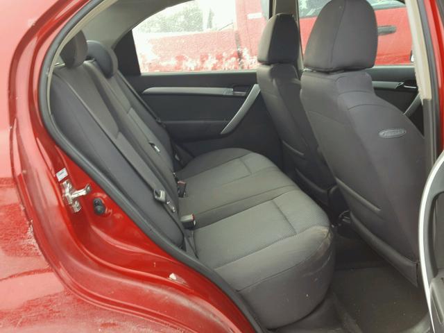 KL1TD5DE9AB134295 - 2010 CHEVROLET AVEO LS RED photo 6