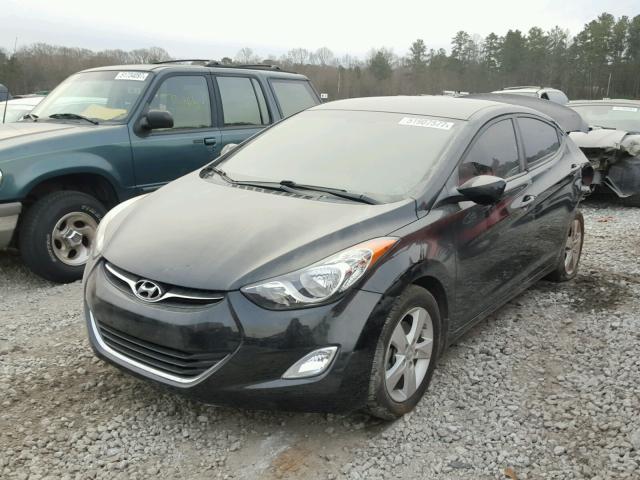 KMHDH4AE6DU571370 - 2013 HYUNDAI ELANTRA GL BLACK photo 2