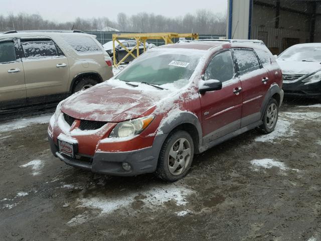 5Y2SM62824Z451323 - 2004 PONTIAC VIBE RED photo 2