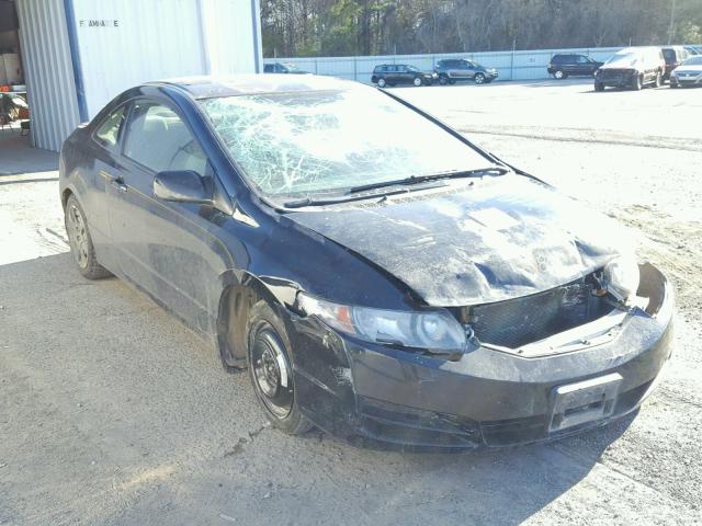 2HGFG1B62AH518073 - 2010 HONDA CIVIC LX BLACK photo 1