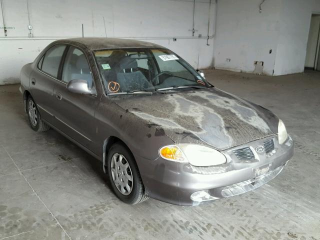 KMHJF35F8YU001284 - 2000 HYUNDAI ELANTRA GL GRAY photo 1