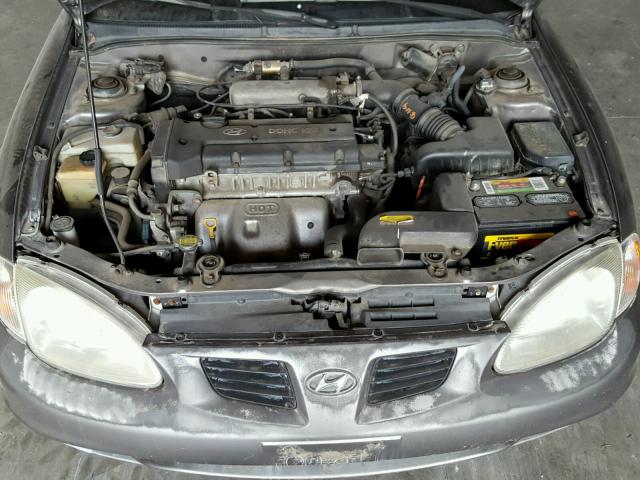 KMHJF35F8YU001284 - 2000 HYUNDAI ELANTRA GL GRAY photo 7