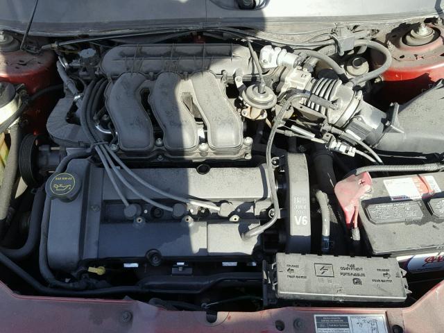 1FAHP55S11A153817 - 2001 FORD TAURUS SES RED photo 7