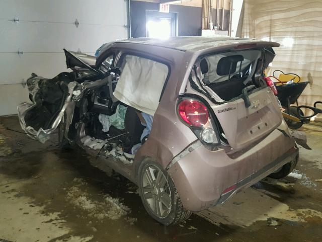 KL8CD6S90DC541773 - 2013 CHEVROLET SPARK 1LT PINK photo 3