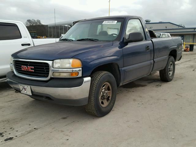 1GTEK14VX1E144364 - 2001 GMC NEW SIERRA BLUE photo 2