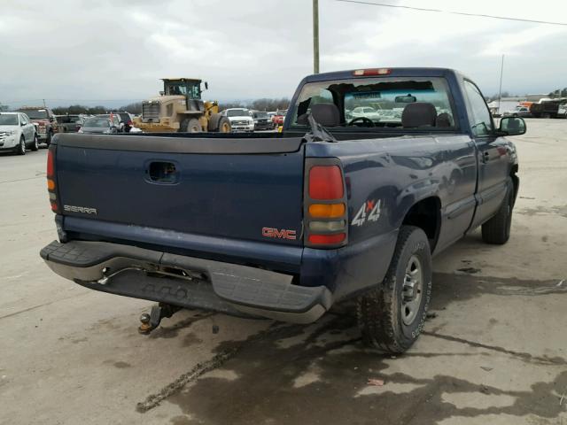 1GTEK14VX1E144364 - 2001 GMC NEW SIERRA BLUE photo 4