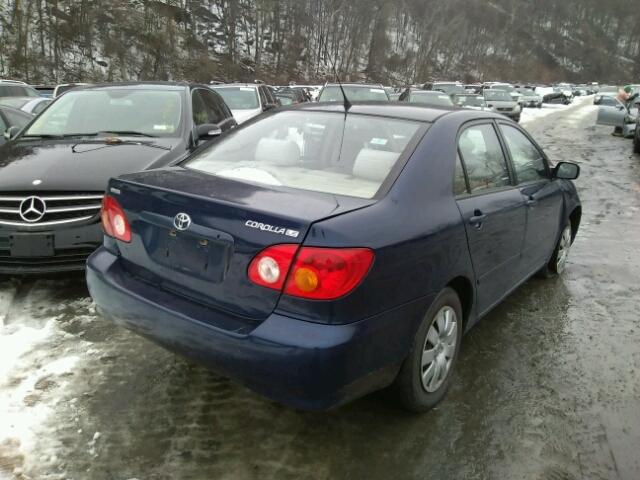 JTDBR38EX32009104 - 2003 TOYOTA COROLLA CE BLUE photo 4