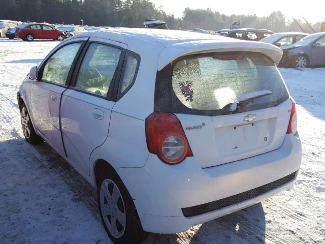 KL1TG6DE2BB123119 - 2011 CHEVROLET AVEO LT WHITE photo 3