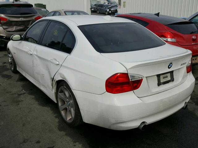 WBAVB735X7PA88072 - 2007 BMW 335 I WHITE photo 3