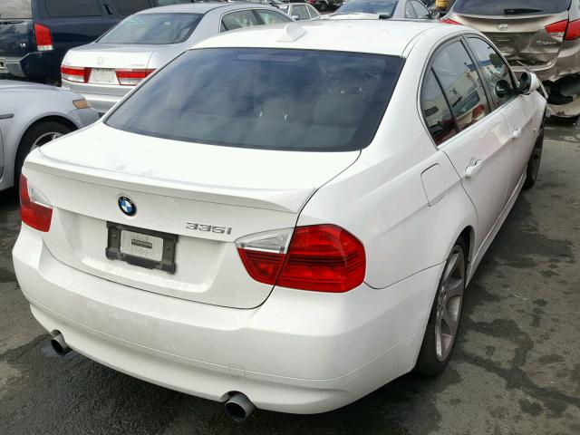 WBAVB735X7PA88072 - 2007 BMW 335 I WHITE photo 4