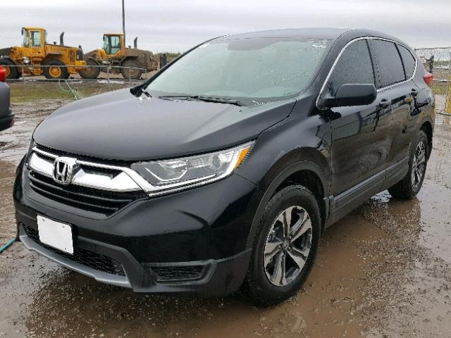 7FARW5H34HE011134 - 2017 HONDA CR-V LX BLACK photo 2