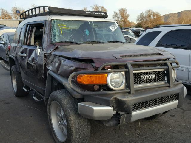 JTEBU11F870084483 - 2007 TOYOTA FJ CRUISER BURGUNDY photo 1