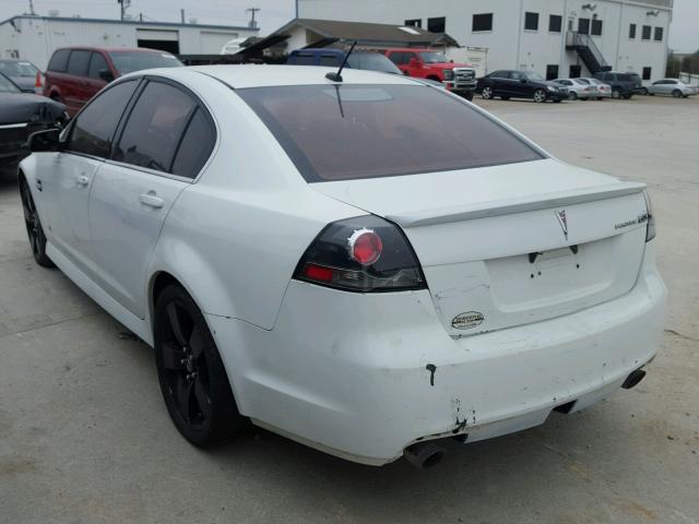 6G2ER57728L122548 - 2008 PONTIAC G8 WHITE photo 3