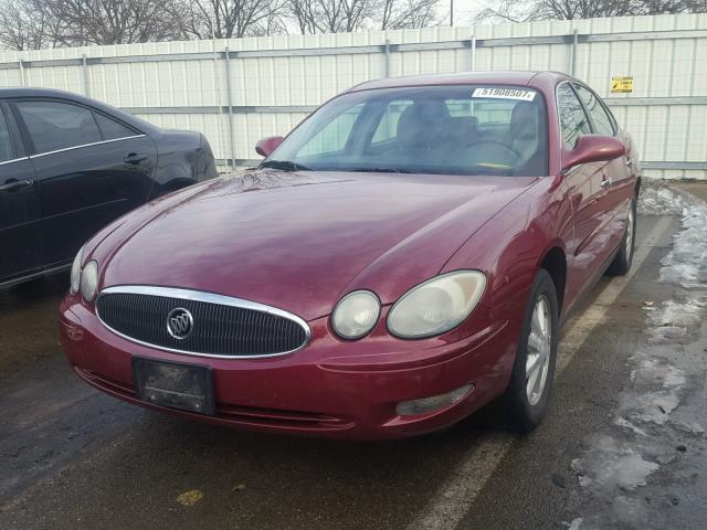 2G4WC532251319466 - 2005 BUICK LACROSSE C MAROON photo 2