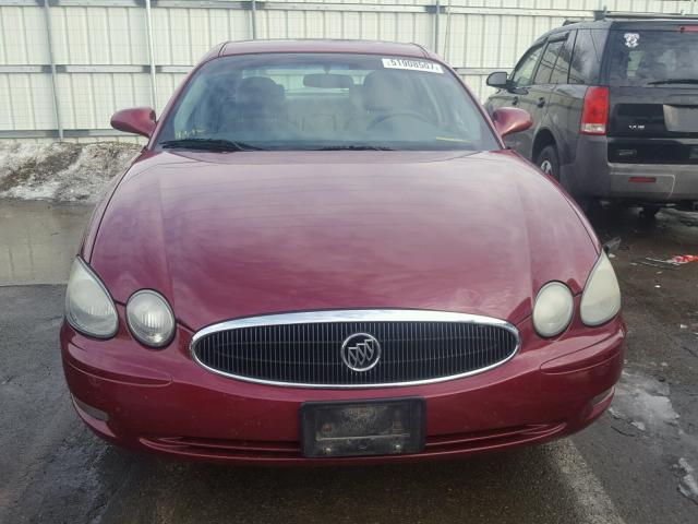 2G4WC532251319466 - 2005 BUICK LACROSSE C MAROON photo 9