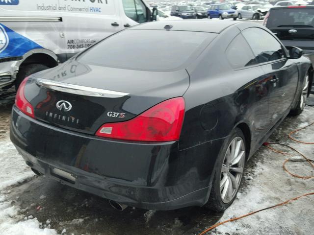 JNKCV64E49M603271 - 2009 INFINITI G37 BASE BLACK photo 4