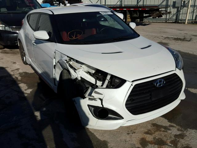 KMHTC6AE6FU230642 - 2015 HYUNDAI VELOSTER T WHITE photo 1