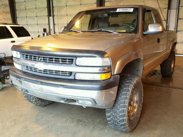 2GCEK19T5X1294416 - 1999 CHEVROLET SILVERADO BEIGE photo 2